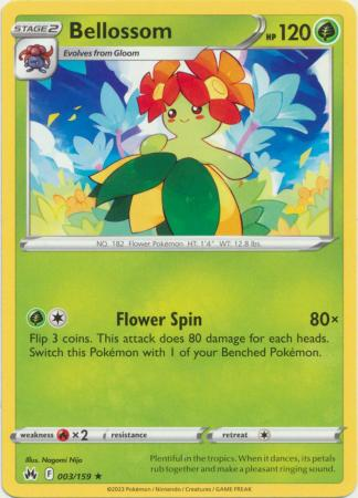 Pokémon Crown Zenith 003/159 Bellosom Common Single Card