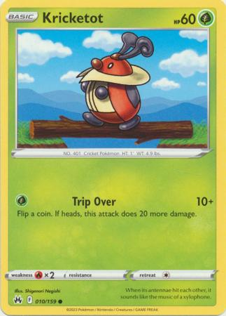 Pokémon Crown Zenith 010/159 Kricketot Common Single Card